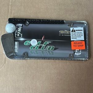 Golf License Plate frame. New in wrapping.